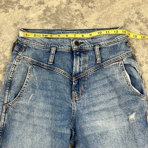 Arizona Jean Co Highest Rise Mom Jean V Front Retro Juniors Sz 5 - Picture 4 of 9
